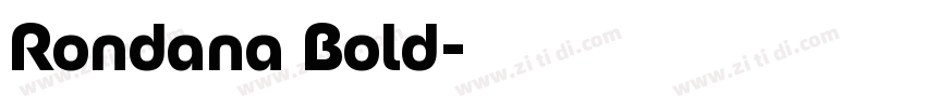 Rondana Bold字体转换